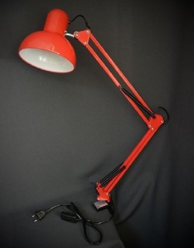 Светильник настольный на струбцине Мелодия Света 220В Е27 40Вт Красный фото Светильник настольный на струбцине Мелодия Света 220В Е27 40Вт Красный картинка